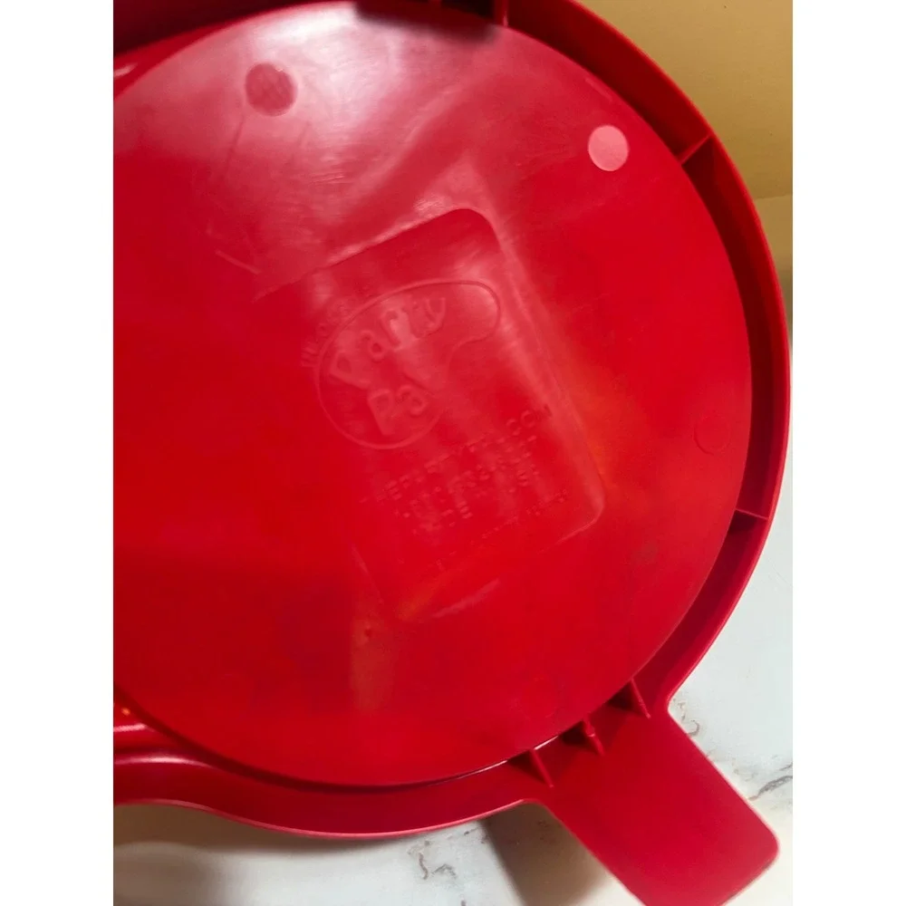 The Original Party Pal Red Lap Trays Set of 5 Picnic Tailgate Buffet TPP20032